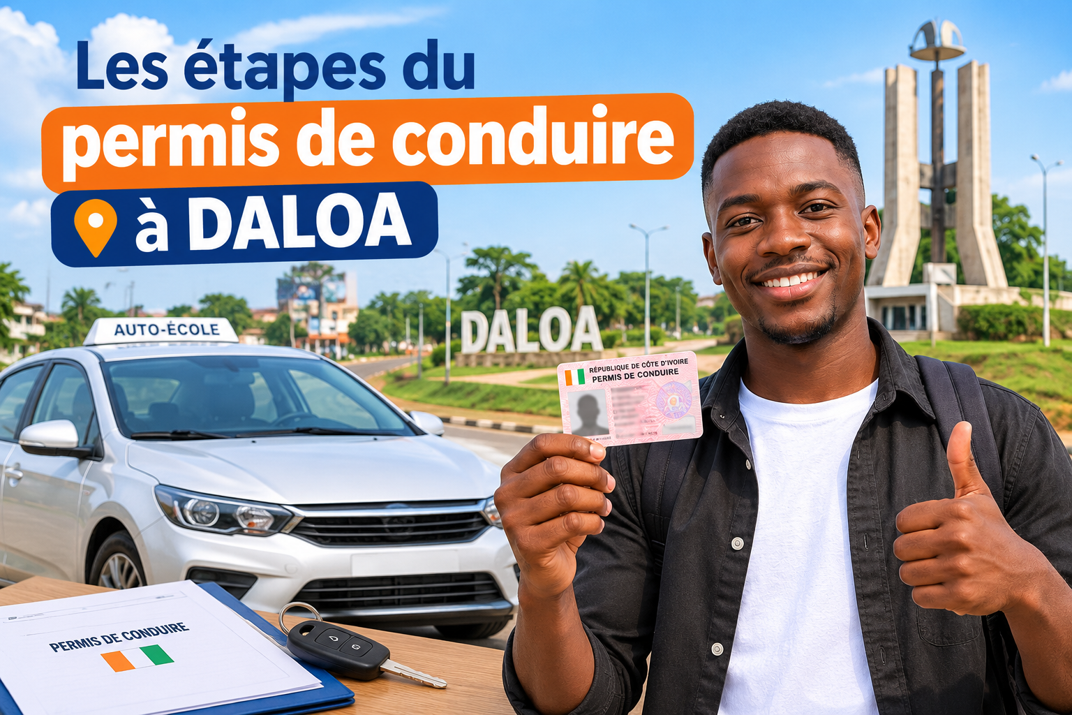 Permis de conduire à Daloa (Côte d'Ivoire) : les étapes