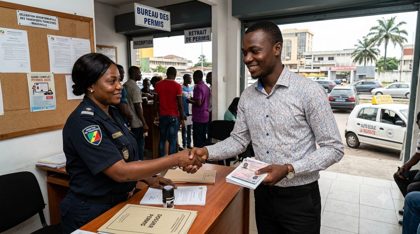 Comment avoir son permis de conduire au Congo-Brazzaville : guide complet 2026 (étapes, prix, documents)
