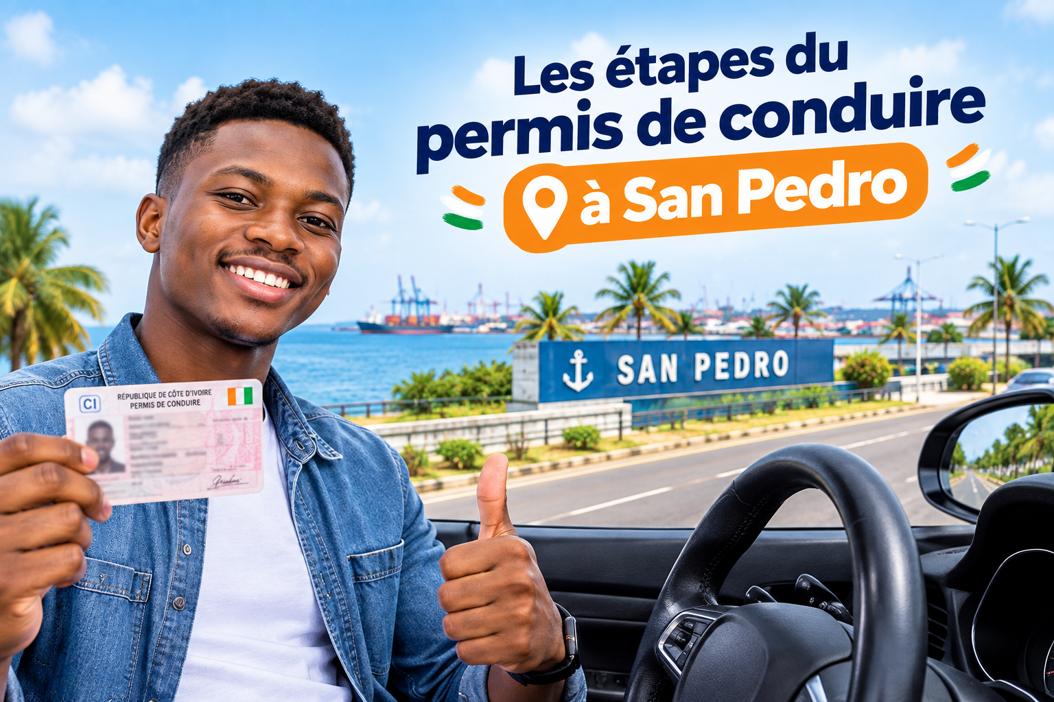 Permis de conduire à San-Pédro (Côte d'Ivoire) : les étapes