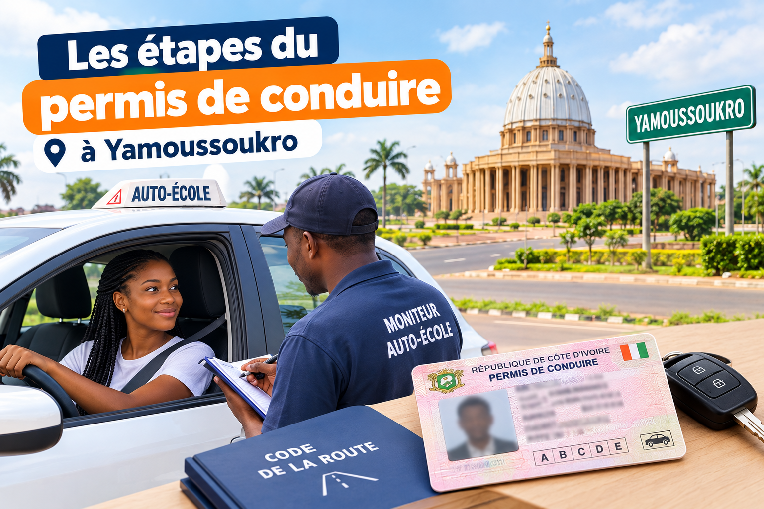 Permis de conduire à Yamoussoukro (Côte d'Ivoire) : les étapes